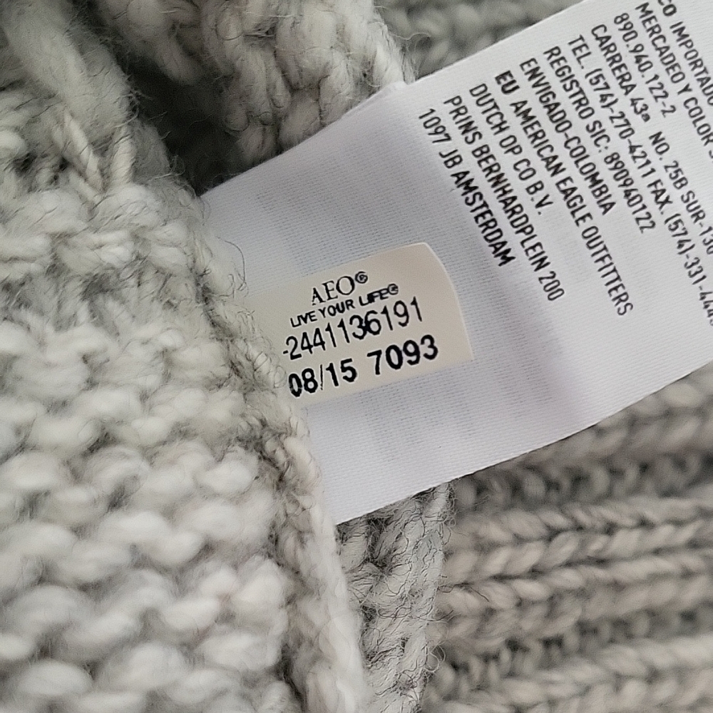 American Eagle Outfitters Light Gray Knit Sweater – Women’s Medium - Picture 11 of 11